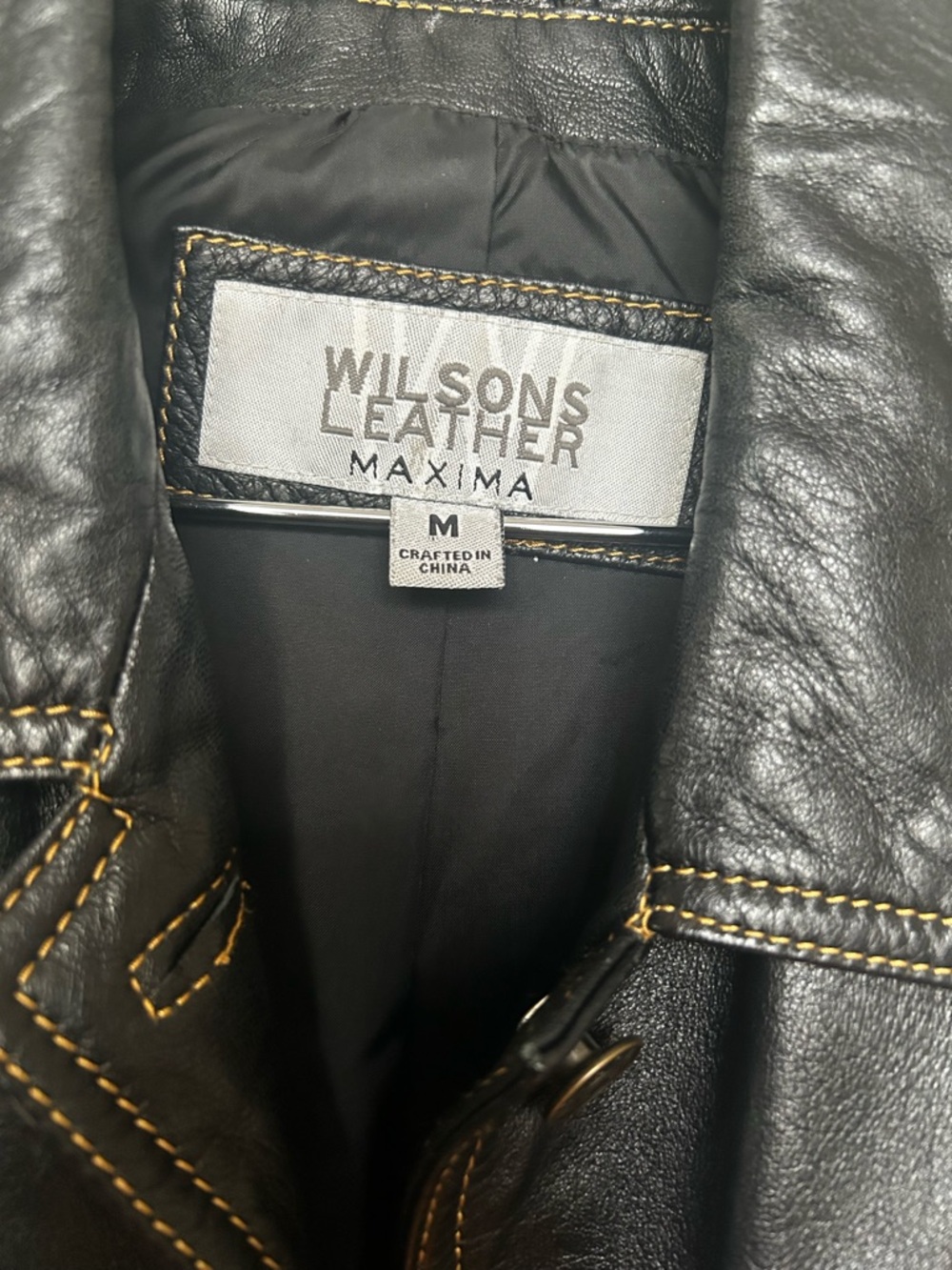 WILSON GENUINE LEATHER TRUKER JACKET - Picture 5 of 9